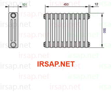 Радиатор IRSAP Tesi 30550/10 T23 CL 01